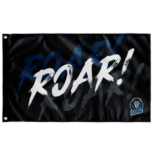 Lions Roar Wall Flag