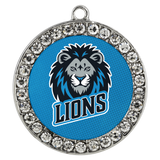 Lions Stone Coin Necklace